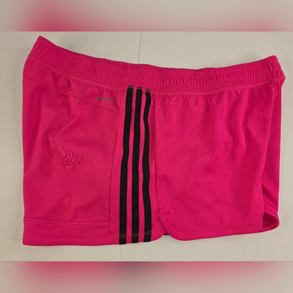 Adidas Women's Pacer 3-Stripes Pink Athletic Gym Shorts Size XL K-2423 - Picture 10 of 12